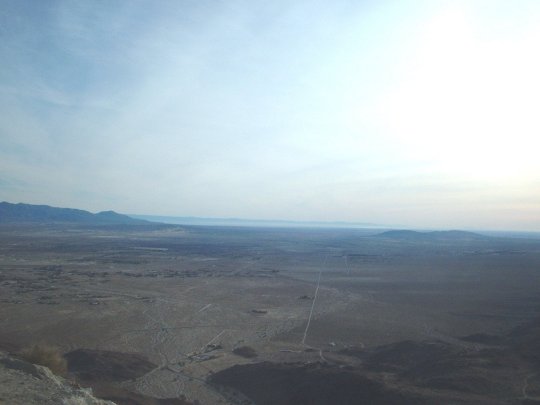 View of the Anza-Borrego Desert from hwy S22