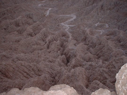 View of the Anza-Borrego Desert from hwy S22