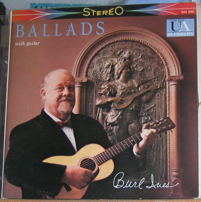 Cover of Burl Ives Ballads with Guitar