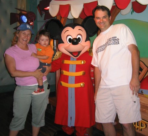 Our family with our friend Mickey