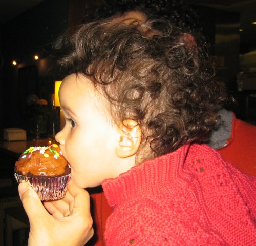Coco likes cupcakes too