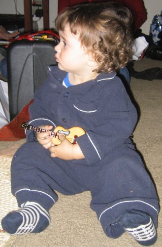 Sean with his guitornament