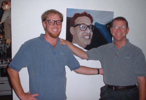 Joe and J with their new painting