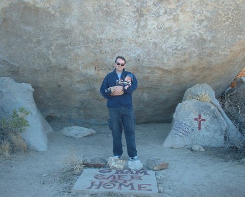 Greg and Sean at the Gram Parsons memorial