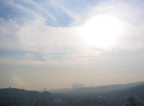 Los Angeles from the heights of Eugene Debs Park