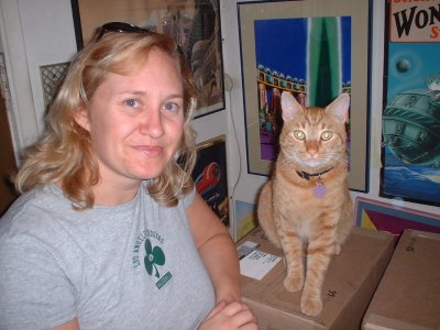 Molli and Forrest Ackerman's cat