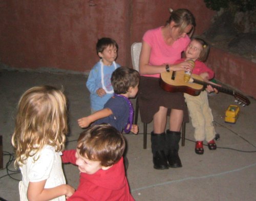 Taylor and Dillan and dancers