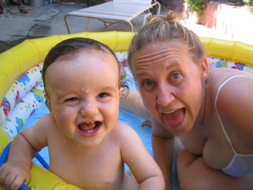 Pool fun on a hot sunday