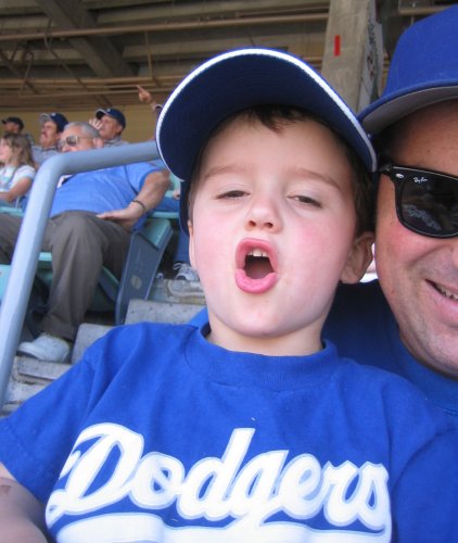 Cap day at Dodger Stadium