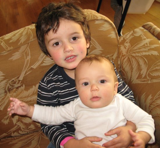 Sean and Grant - 5 months old!