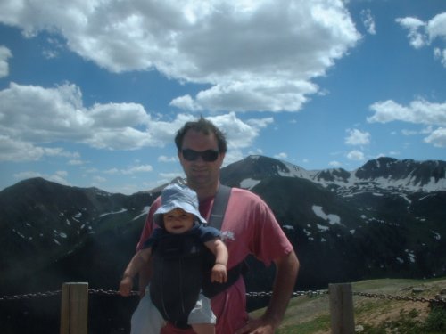 Greg and Sean at Independence Pass, CO 12,095ft.