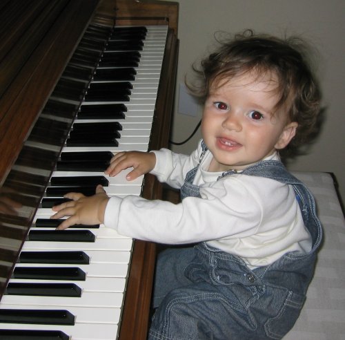 Sean at Grandma's Piano