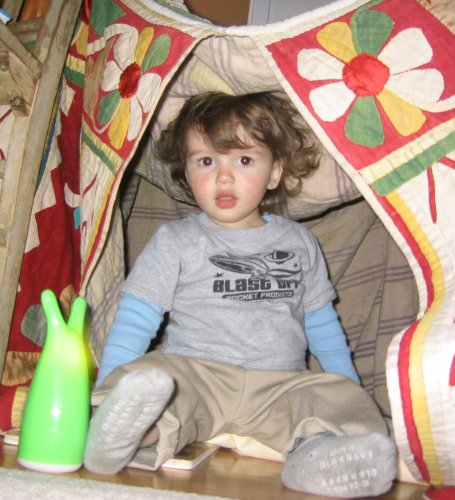 Sean in Coco's Tent