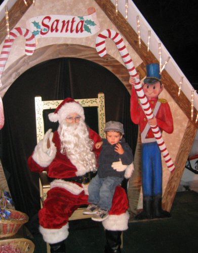 Sean with Santa