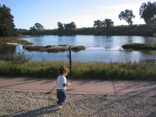 Sean at the lagoon